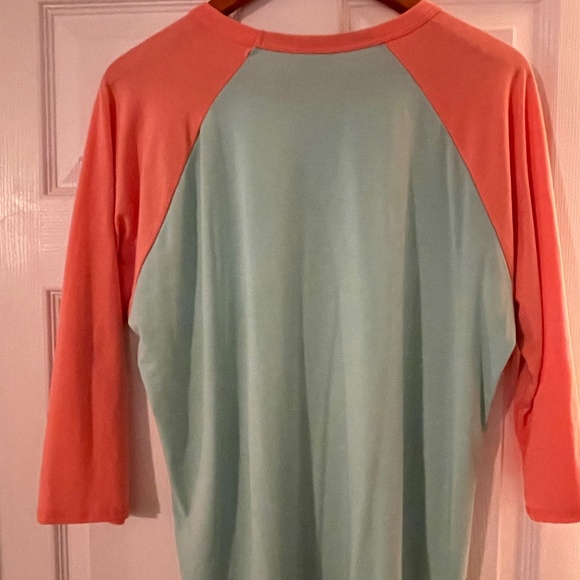 Light Orange and Teal Randy Tee - Picture 2 of 2
